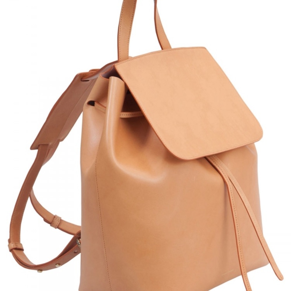 Mansur Gavriel Tan Leather Backpack